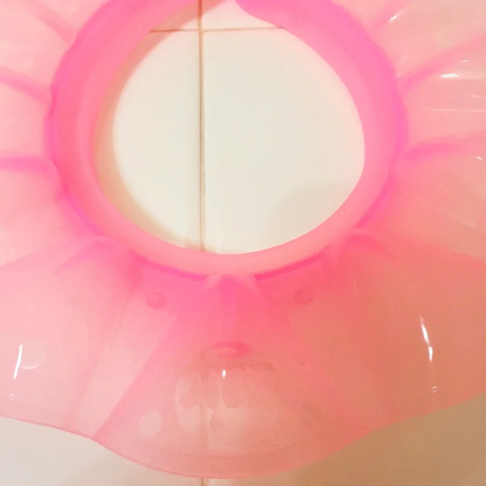 Pink Adjustable Baby Bath Visor Shampoo Shield for Hair Washing Water Guard